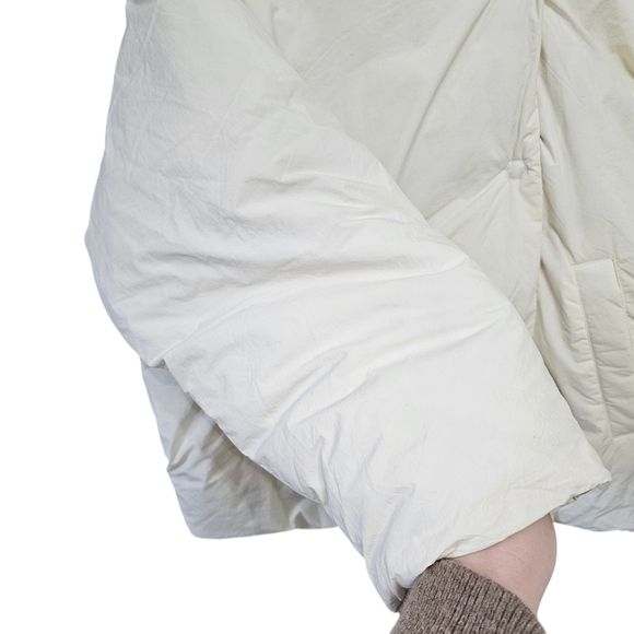 Free People Women's Cozy Cloud Puffer Jacket Ivory Size Small - Picture 9 of 11